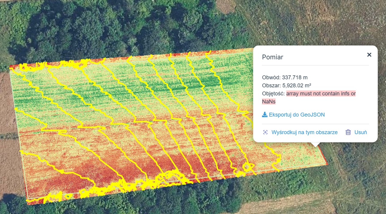 Ortofotomapa obszaru rolniczego